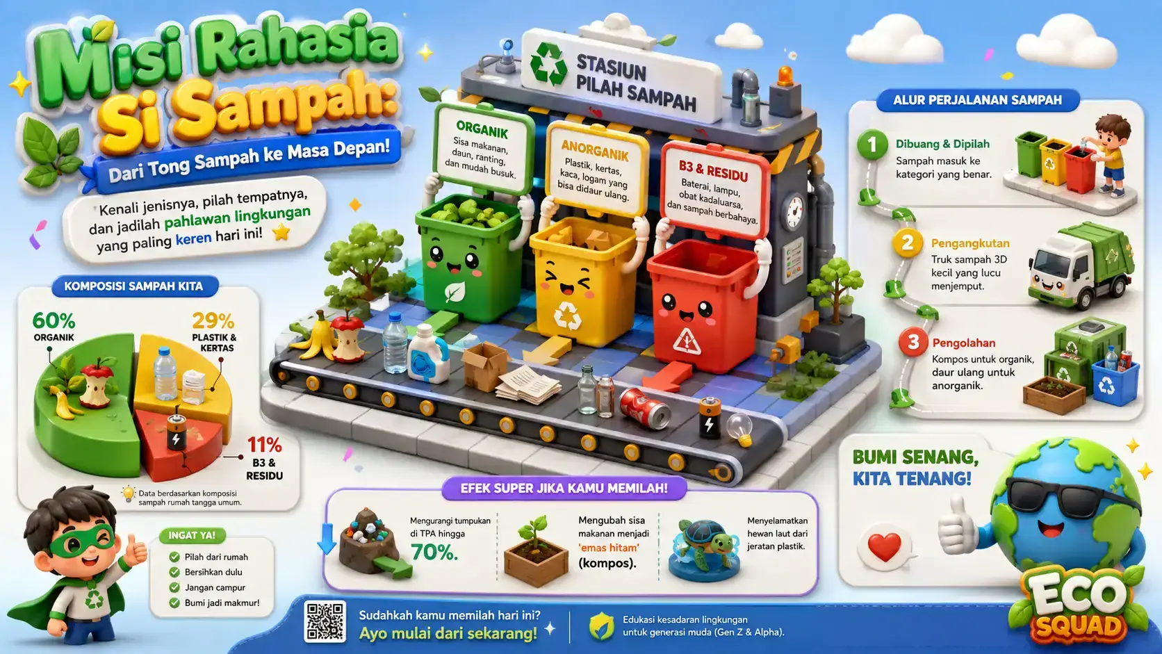 Contoh infografis 3D - Materi Edukasi